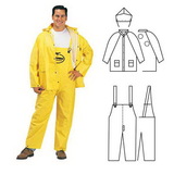 Custom Pvc/Polyester 3-Piece Yellow Rainsuit