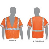 Blank Class 3 Compliant Mesh Safety Vest With Sleeves