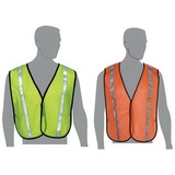 Blank Mesh Safety Vest With Stripes