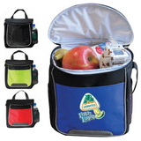 Custom 1029 600D Polyester La Costa Lunch Cooler (with Two Mesh Pockets & ID Holder), 10L x 10H x 4D