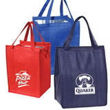 Custom 1103 non-woven fabric Eco Insulated Grocery Tote, 12L x 16H x 10D