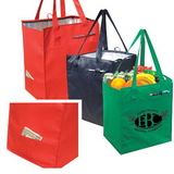 Custom 1104 90gsm non-woven fabric Eco Insulated Grocery Tote, 13L x 15-1/2H x 10-1/2D