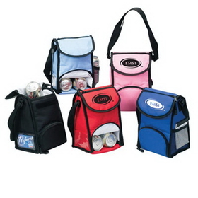 Custom 1121 600D Polyester Deluxe Lunch Pack, 6 L x 9 H x 5 D