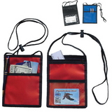 Custom 3004 Nylon with PU Coating Tri-Pocket Badge Holder, 5-1/4 L x 7 H