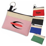 Custom 3016 600D Polyester Two Tone Key Chain Pouch, 4-1/2L x 3H x 1/4D