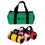 Custom 3212 600D Polyester 5" Zipper Barrel Bag w/Key Ring, 5L x 3-3/4H, Price/piece