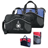Custom 4020 600 D Polyester La Costa Business Brief<br>with Ear Phone outlet & Rear ID Pocket, 15 L x 12 1/2 H x 3 1/2 D