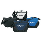 Custom 4146 600D Polyester Deluxe Messenger Bag, 15-1/2 L x 12-1/2 H x 6 D