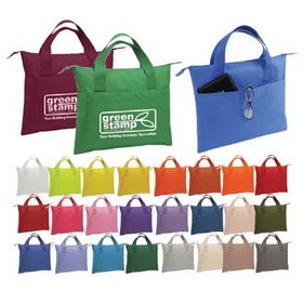 Custom 4202 50% Recycled 600D Polyester Splendor Banker Bag, 15-1/2 L x 12 H