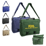 Custom 5012 600D Polyester Expandable Brief Bag, 15-1/2 L x 12-1/2 H x 4 D