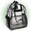 Custom 6005 600D Polyester/Clear Vinyl Clear Backpack, 12 L x 15 H x 6D, Price/piece