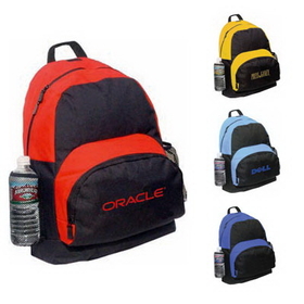 Custom 6008 600D Polyester Backpack, 14 L x 18 H 7 D
