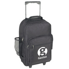 Custom 6081 600D Polyester Wheeled Backpack, 12 L x 7 D x 18 H