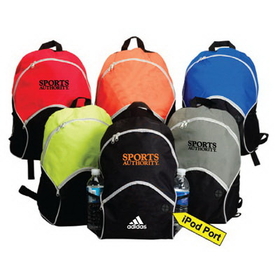Custom 6216 600D Polyester Essential Backpack, 12-1/2 L x 16-1/2 H x 7-1/2 D