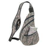 Custom 6235 600D Polyester Camouflage Sling Pack, 9L x 15-3/4H x 4-1/2D