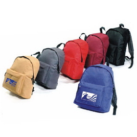 Custom 6310 600D Polyester Basic Backpack, 11 L x 15 H x 4-7/10 D