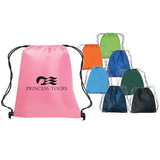 Custom 6618 210D Polyester Junior Drawstring Backpack, 13 L x 15 H