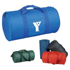 Custom 7219 600D Polyester 18" Promo Barrel Bag, 18L x 10H x 10D