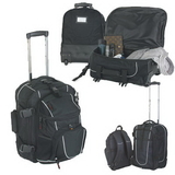 Custom 7741 600D Polyester Deluxe Rolling Twin Pack, 14 L x 19 H x 13 D
