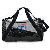 Custom 7911 Clear PVC/600D Polyester Color Accent Clear Roll Bag, 18 L x 10 H x 10 D