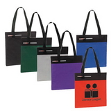 Custom 9214 600D Polyester Event Tote with Pen Holder, 15 L x 14-1/2 H x 1 D