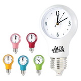 Custom CK1211 Light Bulb Wall Clock With Auto Light Sensor, 8L x 13-7/8H x 4D