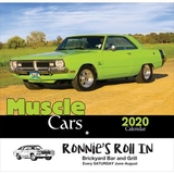 Custom 2701 Muscle Cars Wall Calendar - Stapled