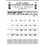 Custom 370 Commercial Planner Wall Calendar - Grey & Black, Price/each