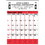 Custom 372 Commercial Planner Wall Calendar - Red & Black, Price/each