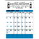 Custom 373 Commercial Planner Wall Calendar - Blue & Black, Price/each