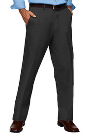 Blank Blue Generation BG8001P Men's Teflon Treated Twill Flat Front Pants with DuPont Teflon Fabric Protector