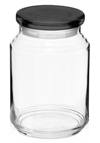 Blank 26oz Arc Flat Lid Elevation Candy Jars, Glass, 4.35" W x 5.5" H