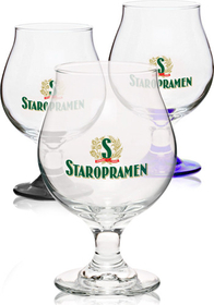 Custom 16 oz. Libbey Belgian Tulip Goblet Beer Glasses, 2 3/4" Rim x 6" H x 2 7/8" Base
