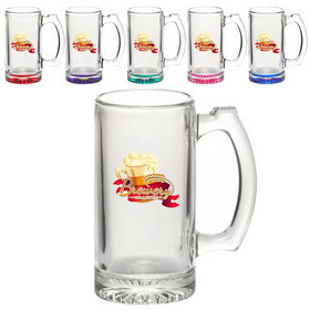 Custom 12 oz Libbey Glass Sports Beer Mugs, Glass, 4.625 " W x 5.5"H