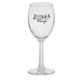 Custom 6.5oz Libbey Etched Wine Glasses, 2.5" W x 6.75" H