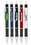 Blank Metallic Action Writing Pens, Metal, 0.6" Width Including Clip x 6" Length, Price/each