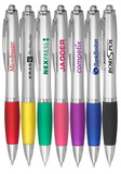 Blank Writing Pens, Plastic & Metal, 0.6" Width Including Clip x 6" Length