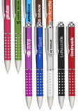 Blank Rhinestone Pen, Plastic & Metal, 0.6" Width Including Clip x 6" Length
