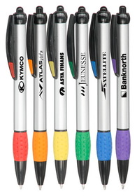 Blank Advertising Pens, Plastic & Metal, 0.6" Width Including Clip x 6" Length