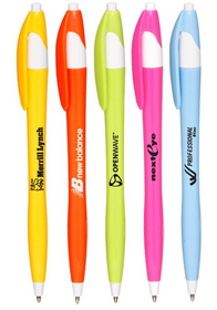Blank Derby Tropical Ballpoint Pens, Plastic, 0.65" W x 5.75" H