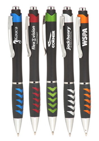 Blank Racetrack Ballpoint Pens, Plastic, 5.5" W x 0.65" H