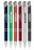 Blank Retractable Ballpoint Pens, Plastic Body, Metal Accents, 0.55" W x 5.32" H, Price/each