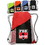 Blank Tri-Color Sports Pack, 210D Polyester, 13" W x 17.75" H, Price/each