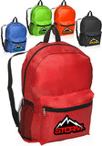 Custom Budget Backpacks, 210D Polyester, 12" W x 16 ½" H x 5" D