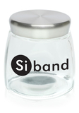 Blank 32oz. Logo Glass Candy Jars, Glass, 5" H x 4.375" W