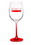 Blank 14 oz. Lead Free Crystal Wine Glasses, Lead Free Crystal Glass, 8.77" H x 2.51" R x 2.95" B, Price/each