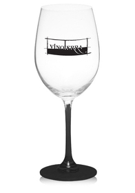 Blank 19 oz. Lead Free Crystal Wine Glasses, Lead Free Crystal Glass, 9.21" H x 2.75" R x 3.18" B