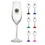 Blank 8 oz. Lead Free Crystal Champagne Flutes, Lead Free Crystal Glass, 9.44" H x 1.77" R x 2.75" B, Price/each