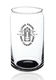 Blank 16 oz. ARC Can Shaped Beer Glasses