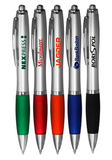 Blank Color Grip Gel Pens, Plastic, 0.6